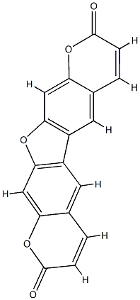 2H,9H-Furo[3,2-g:4,5-g']bis[1]benzopyran-2,9-dione Structure