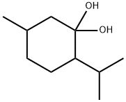 1,1-Cyclohexanediol,5-methyl-2-(1-methylethyl)-(9CI) 化学構造式