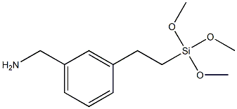 3(or 4)-[2-(trimethoxysilyl)ethyl]benzylamine 结构式