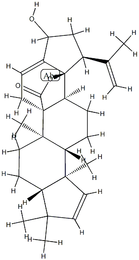 18,22-Dihydroxy-A(1),28-dinorlupa-2,16,20(29)-trien-27-oic acid γ-lactone Structure