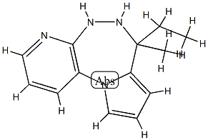 4H-Pyrido[2,3-c]pyrrolo[1,2-e][1,2,5]triazepine,7-ethyl-6,7-dihydro-7-methyl-(9CI) Structure