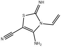 5-Thiazolecarbonitrile,4-amino-3-ethenyl-2,3-dihydro-2-imino-(9CI) 化学構造式