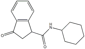 1H-Indene-1-carboxamide,N-cyclohexyl-2,3-dihydro-3-oxo-(9CI) Struktur