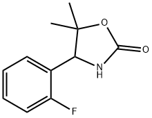 2-Oxazolidinone,4-(2-fluorophenyl)-5,5-dimethyl-(9CI) Struktur