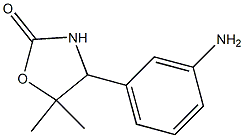 2-Oxazolidinone,4-(3-aminophenyl)-5,5-dimethyl-(9CI) 化学構造式