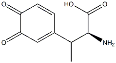 1,5-Cyclohexadiene-1-propanoicacid,alpha-amino-bta-methyl-3,4-dioxo-,(alphaS)-(9CI) 结构式