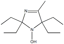 1H-Imidazole,2,2,5,5-tetraethyl-2,5-dihydro-1-hydroxy-4-methyl-(9CI) 化学構造式