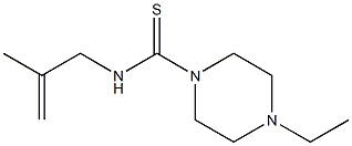 1-Piperazinecarbothioamide,4-ethyl-N-(2-methyl-2-propenyl)-(9CI) 结构式