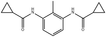 N,N′-(2-Methyl-1,3-phenylene)bis[cyclopropanecarboxamide] 结构式