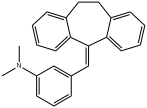 3-((10,11-Dihydro-5H-dibenzo[a,d][7]annulen-5-ylidene)methyl)-N,N-dimethylaniline Struktur