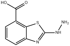 7-Benzothiazolecarboxylicacid,2-hydrazino-(9CI) Structure