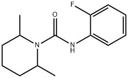 1-Piperidinecarboxamide,N-(2-fluorophenyl)-2,6-dimethyl-(9CI) Structure