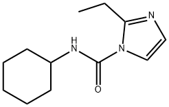 1H-Imidazole-1-carboxamide,N-cyclohexyl-2-ethyl-(9CI) 化学構造式