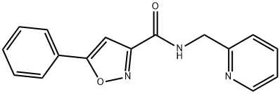 5-phenyl-N-(2-pyridinylmethyl)-3-isoxazolecarboxamide 化学構造式