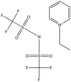 N-乙基吡啶双（三氟甲烷磺酰）亚胺盐 结构式