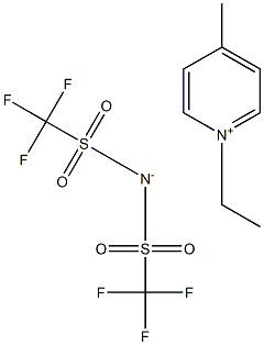 1-乙基-4-甲基吡啶鎓双(三氟甲基磺酰基)酰亚胺,712355-03-8,结构式