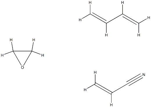 2-Propenenitrile, polymer with 1,3-butadiene, 3-carboxy-1-cyano-1-methylpropyl-terminated, ethoxylated 结构式