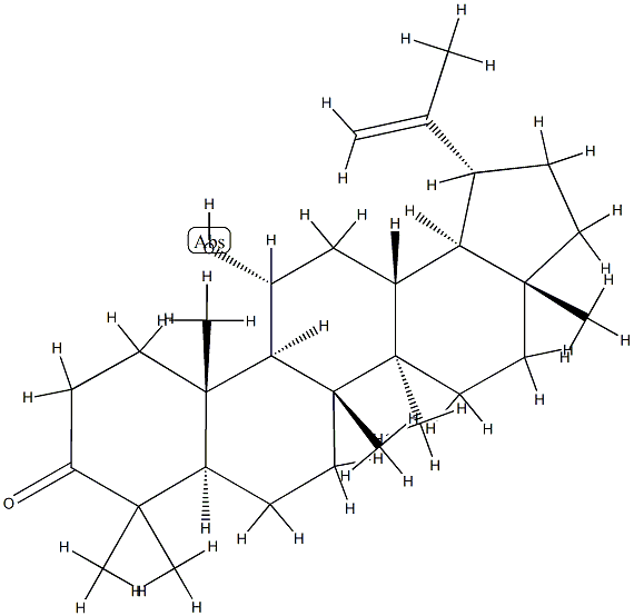 11α-ヒドロキシルパ-20(29)-エン-3-オン 化学構造式