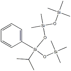 poly(2-phenylpropyl)methylsiloxane  1000cs 化学構造式