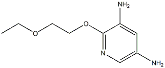 3,5-Pyridinediamine,2-(2-ethoxyethoxy)-(9CI) 化学構造式