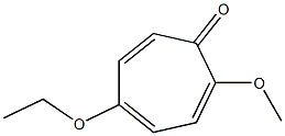 2,4,6-Cycloheptatrien-1-one,5-ethoxy-2-methoxy-(9CI) 化学構造式