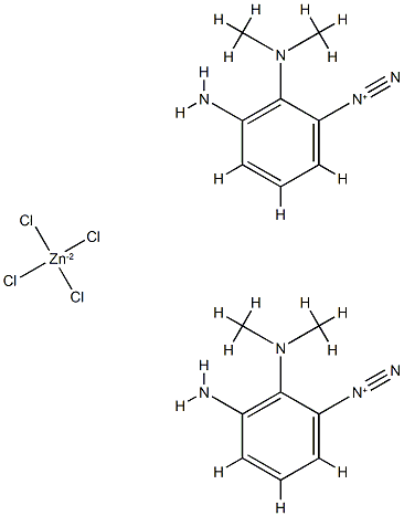 amino(dimethylamino)benzenediazonium tetrachlorozincate (2:1) Structure