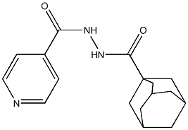 4-Pyridinecarboxylicacid, 2-(tricyclo[3.3.1.13,7]dec-1-ylcarbonyl)hydrazide Structure