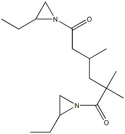 1,1'-[2,2,4(or 2,4,4)-trimethyl-1,6-dioxohexane-1,6-diyl]bis[2-ethylaziridine],71463-62-2,结构式