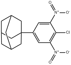 1-(4-クロロ-3,5-ジニトロフェニル)トリシクロ[3.3.1.13,7]デカン 化学構造式