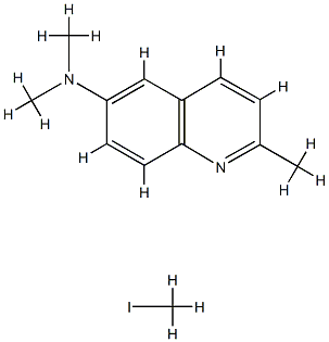 N,N,2-trimethylquinolin-6-amine, compound with iodomethane (1:1) 结构式