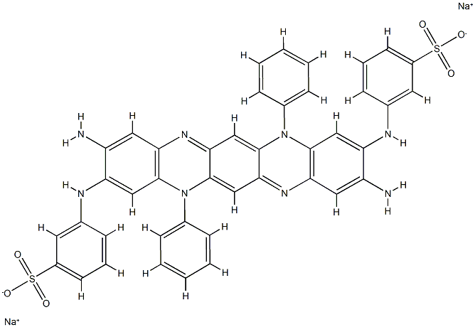 3,3'-[[(3,10-Diamino-7,14-dihydro-7,14-diphenylquinoxalino[2,3-b]phenazine)-2,9-diyl]diimino]bis(benzenesulfonic acid sodium) salt Structure