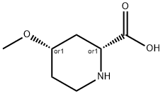 2-Piperidinecarboxylicacid,4-methoxy-,(2R,4S)-rel-(9CI) 化学構造式