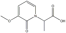 1(2H)-Pyridineaceticacid,3-methoxy-alpha-methyl-2-oxo-(9CI) 结构式