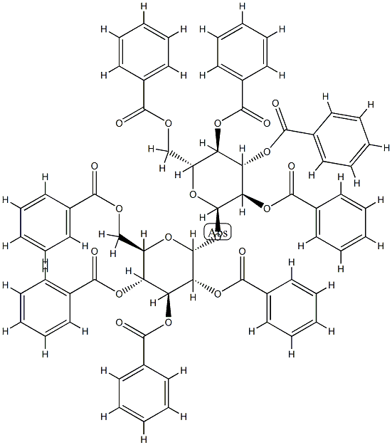 2-O,3-O,4-O,6-O-Tetrabenzoyl-α-D-glucopyranosyl-α-D-glucopyranoside tetrabenzoate,71658-21-4,结构式