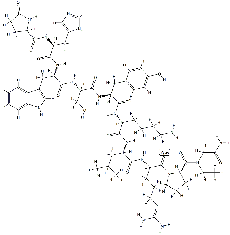 LHRH, Lys(6)-N-Et-GlyNH2(10)-|