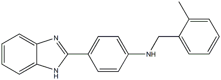 4-(1H-benzimidazol-2-yl)-N-(2-methylbenzyl)aniline Structure