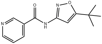 3-Pyridinecarboxamide,N-[5-(1,1-dimethylethyl)-3-isoxazolyl]-(9CI) Struktur