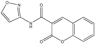 2H-1-Benzopyran-3-carboxamide,N-3-isoxazolyl-2-oxo-(9CI) Struktur