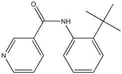 3-Pyridinecarboxamide,N-[2-(1,1-dimethylethyl)phenyl]-(9CI) 化学構造式