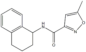 3-Isoxazolecarboxamide,5-methyl-N-(1,2,3,4-tetrahydro-1-naphthalenyl)-(9CI) Structure