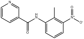 3-Pyridinecarboxamide,N-(2-methyl-3-nitrophenyl)-(9CI) Structure