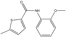 2-Thiophenecarboxamide,N-(2-methoxyphenyl)-5-methyl-(9CI) 化学構造式