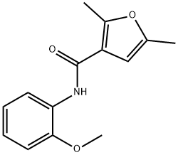 3-Furancarboxamide,N-(2-methoxyphenyl)-2,5-dimethyl-(9CI) 化学構造式