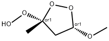 Hydroperoxide, (3R,5S)-5-methoxy-3-methyl-1,2-dioxolan-3-yl, rel- (9CI) 化学構造式