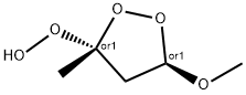 Hydroperoxide, (3R,5R)-5-methoxy-3-methyl-1,2-dioxolan-3-yl, rel- (9CI) Struktur
