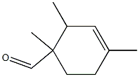 1,2,4(or 1,3,5)-trimethylcyclohex-3-ene-1-carbaldehyde,71832-78-5,结构式