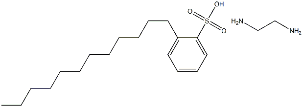 dodecylbenzenesulphonic acid, compound with ethylenediamine (1:1) Structure