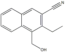 2-Naphthalenecarbonitrile,3-ethyl-4-(hydroxymethyl)-(9CI) Structure