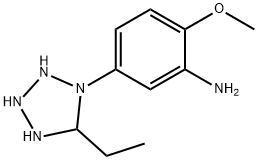 1H-Tetrazole,1-(3-amino-4-methoxyphenyl)-5-ethyl-(5CI) 化学構造式