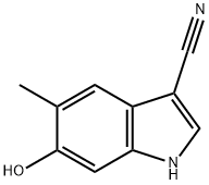 7,6-Hydroxy-5-Methyl-1H-indole-3-carbonitrile Structure